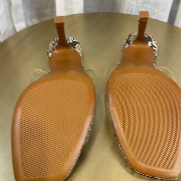 Zara Snake Print Kitten Heel - Picture 3 of 4